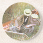 JS Sargentによる妻とのスケッチについて コースター (正面)