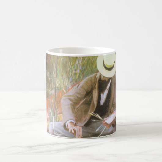 JS Sargentによる妻とのスケッチについて コーヒーマグカップ (中央)