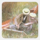 JS Sargentによる妻とのスケッチについて スクエアシール (正面)