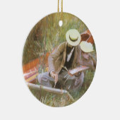 JS Sargentによる妻とのスケッチについて セラミックオーナメント (右)