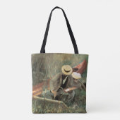 JS Sargentによる妻とのスケッチについて トートバッグ (裏面)