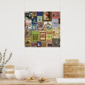 JSBCブックがカバーするブックカバーカラフル集 ポスター (キッチン)