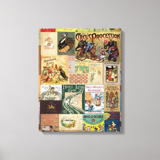 JSBC2 BOOK COVERS BOOKCOVERSコレクションカラフルA キャンバスプリント (正面)