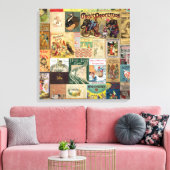 JSBC2 BOOK COVERS BOOKCOVERSコレクションカラフルA キャンバスプリント (インサイチュ (リビング))