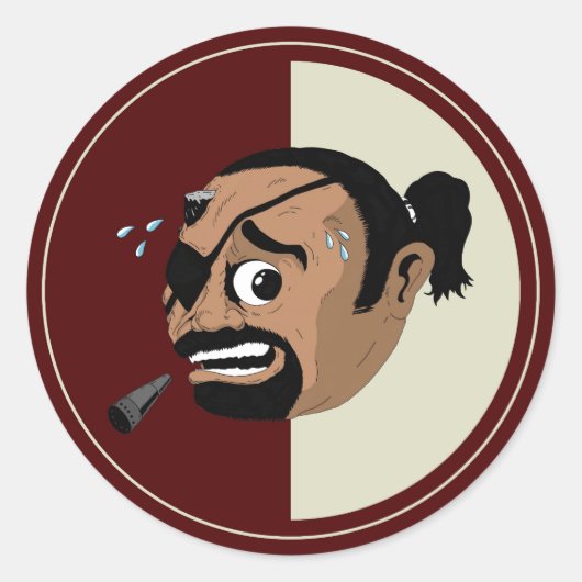 JSC検出ステッカー ラウンドシール (正面)