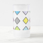 JShao著曇らされた16のozの曇らされたガラスのマグの芸術 フロストグラスビールジョッキ (中央)