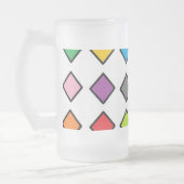 JShao著曇らされた16のozの曇らされたガラスのマグの芸術 フロストグラスビールジョッキ (左)