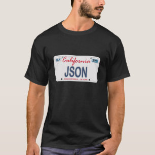 JSONのナンバープレート Tシャツ