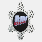 JSUのシャコー帽 スノーフレークピューターオーナメント (右)