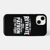 J'Suis à la Retraite Mon seul Patron Est Ma Femme  iPhoneケース (裏面横)