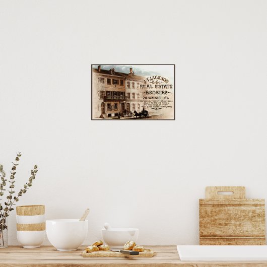 JTジャクソン実在エステートブローカーズ – フィラデルフィア ポスター (キッチン)