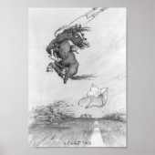 JT08 "A Quiet Hack"白黒 ポスター (正面)