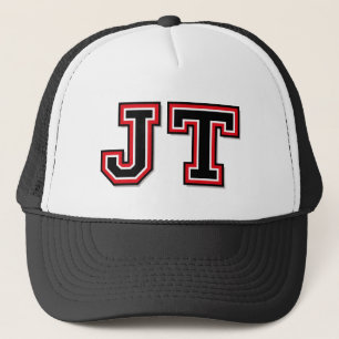 「JT」のモノグラム キャップ