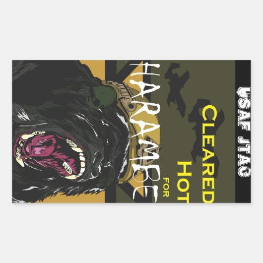 JTACのハラーム 長方形シール (正面)