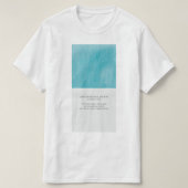 JTC_和紙_turquoise Tシャツ (デザイン正面)