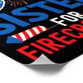 Juの4番目の爆竹の妹おもしろいを交換する ポスター (角)