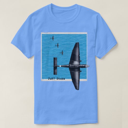 Ju87シュトゥカ第2次世界大戦爆撃機海 Tシャツ (デザイン正面)
