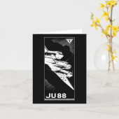 Ju 88第2次世界大戦ドイツ飛行機ヴィンテージ1941グラフィック カード (黄色い花)