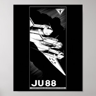 Ju 88第2次世界大戦ドイツ飛行機ヴィンテージ1941グラフィック ポスター