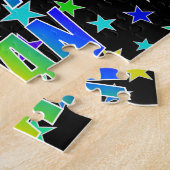 「JUAN」名、おもしろい「ハッピーバースデー」 ジグソーパズル (側面)