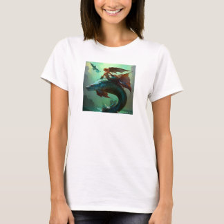 Juan Cabana 2024 NEWによる「Mermaid in Flight」 Tシャツ