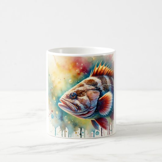 Juan Fernandez Cod 080824AREF143 - Watercolor コーヒーマグカップ (中央)