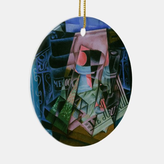 Juan Grisによる開いた窓の前の静物詩 セラミックオーナメント (右)