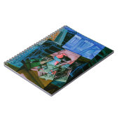 Juan Grisによる開いた窓の前の静物詩 ノートブック (左側)