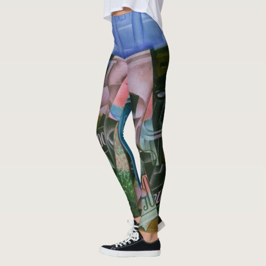 Juan Grisによる開いた窓の前の静物詩 レギンス (左)