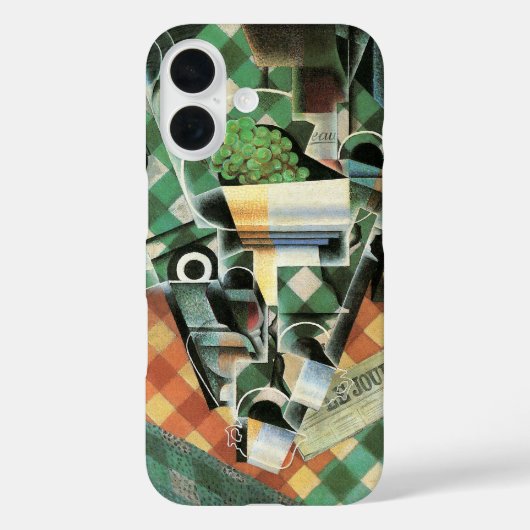 Juan Grisのチェックしたテーブルクロスの静物 Case-Mate iPhoneケース (裏面)