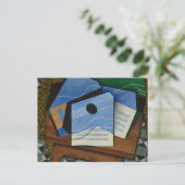 Juan Gris – ギターをテーブルに ポストカード (スタンド正面)