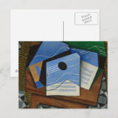 Juan Gris – ギターをテーブルに ポストカード (正面/裏面)
