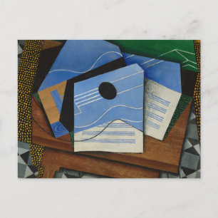 Juan Gris – ギターをテーブルに ポストカード