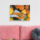 Juan Gris – ギターを使った静物詩 キャンバスプリント (インサイチュ (リビング))