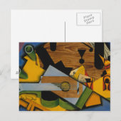 Juan Gris – ギターを使った静物詩 ポストカード (正面/裏面)