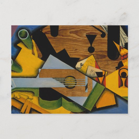 Juan Gris – ギターを使った静物詩 ポストカード (正面)