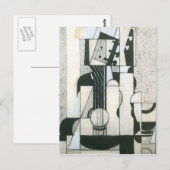 Juan Gris – ギター付き静物詩 ポストカード (正面/裏面)