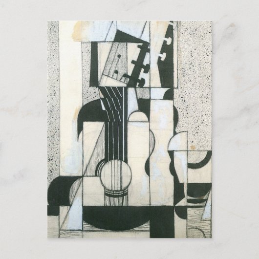 Juan Gris – ギター付き静物詩 ポストカード (正面)