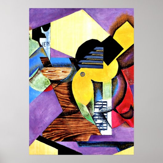 Juan Gris – ギター, 1913 ポスター (正面)