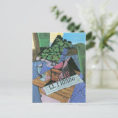 Juan Gris – ジェラニウムと静物生活 ポストカード (スタンド正面)