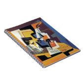 Juan Gris – バイオリンとガラス – 抽象芸術アート ノートブック (右側)