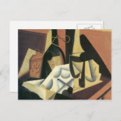 Juan Gris – 白いテーブルクロスを持つスチルライフ ポストカード (正面/裏面)