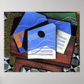 Juan Gris artwork, Guitar on a Table, ポスター (正面)