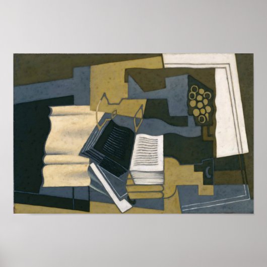 Juan Gris Carafe and Book ポスター (正面)