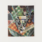 Juan Gris - Still Life with Checked Tableloth タペストリー (正面)