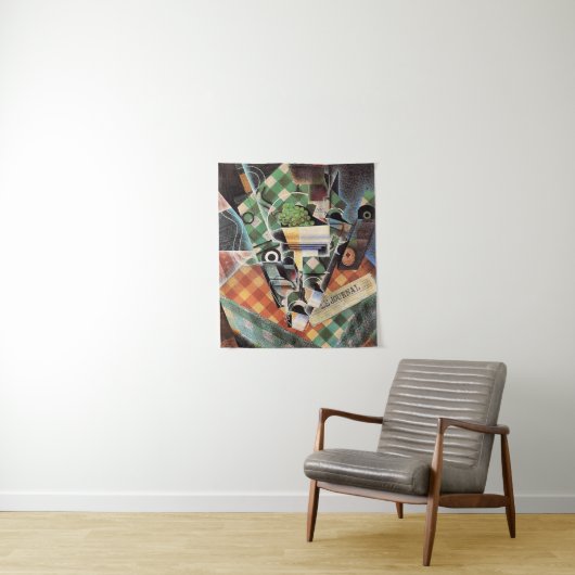 Juan Gris - Still Life with Checked Tableloth タペストリー (インサイチュ)