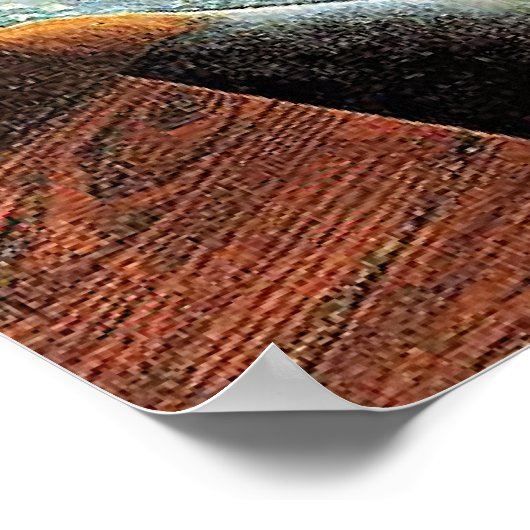 Juan Gris - Still Life with Checked Tableloth ポスター (角)