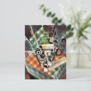 Juan Gris - Still Life with Checked Tableloth ポストカード