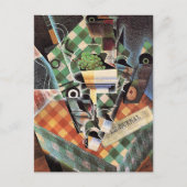 Juan Gris - Still Life with Checked Tableloth ポストカード (正面)