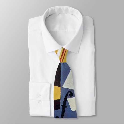Juan Gris - Violin and Glass - Abstract Art ネクタイ (タイ)